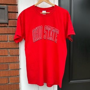 Vintage Y2K Ohio State collegiate university tee shirt Buckeyes Gildan